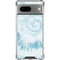 Blue and White Tie Dye Google Pixel 8a Clear Case